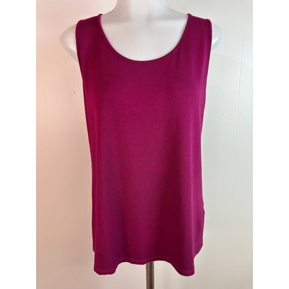 J. Jill Tank Top XS Magenta Wearever Collection Scoop Neck Stretch Women
